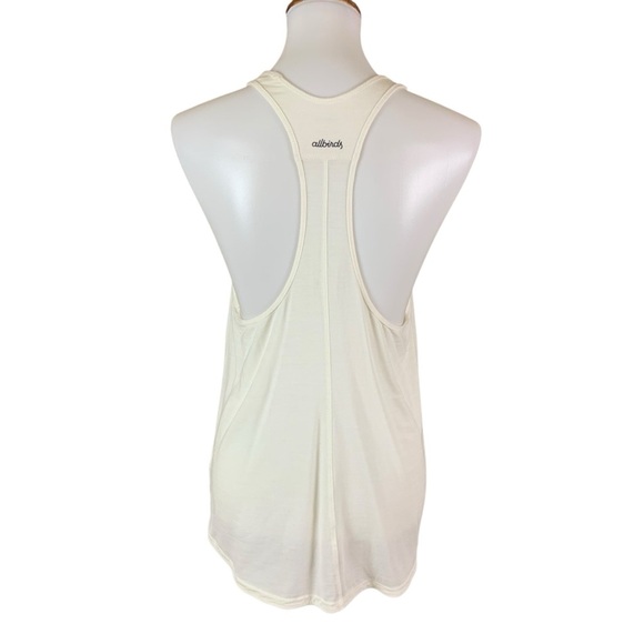Allbirds Ivory Racerback Tank Top Lightweight Breathable Athletic Medium - Picture 3 of 5